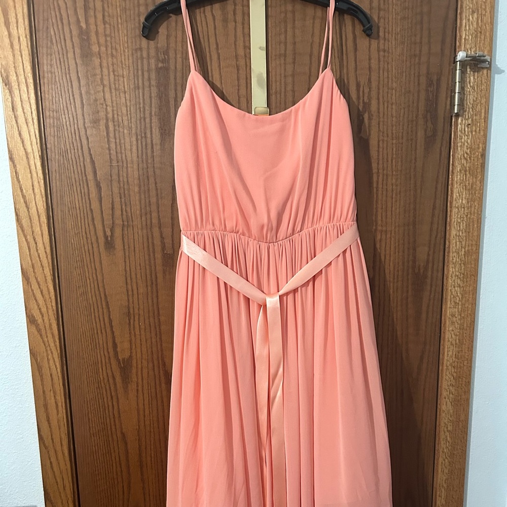 Pink spaghetti strap dress